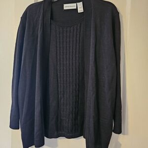 Alfred Dunner Black Women's Sweater